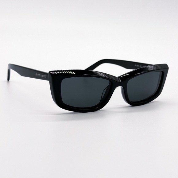 NEW SAINT LAURENT SL 658 001 BLACK GREY SL658 001 WOMEN SUNGLASSES SAINT LAURENT - Picture 5 of 10